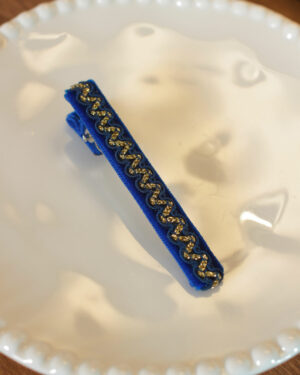 Grande pince cheveux Pop marine brillante Marie-Joséphine