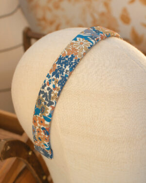 Serre-tête Alice en Liberty Margaret Annie bleu Marie-Joséphine