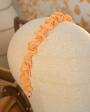 Serre-tête Chloé soie pêche Marie-Joséphine