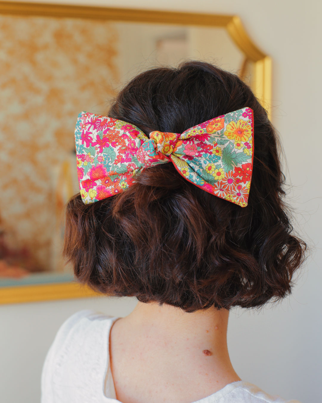 Barrette clip grand noeud Josephine liberty margaret annie rose Marie-Josephine